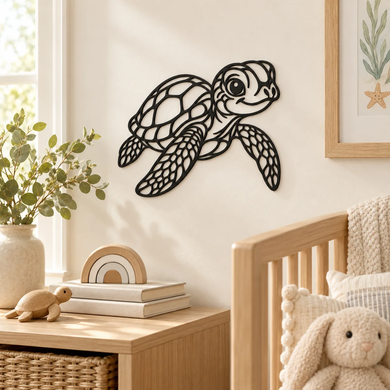 Décoration murale Tortue noire dans une chambre d’enfant