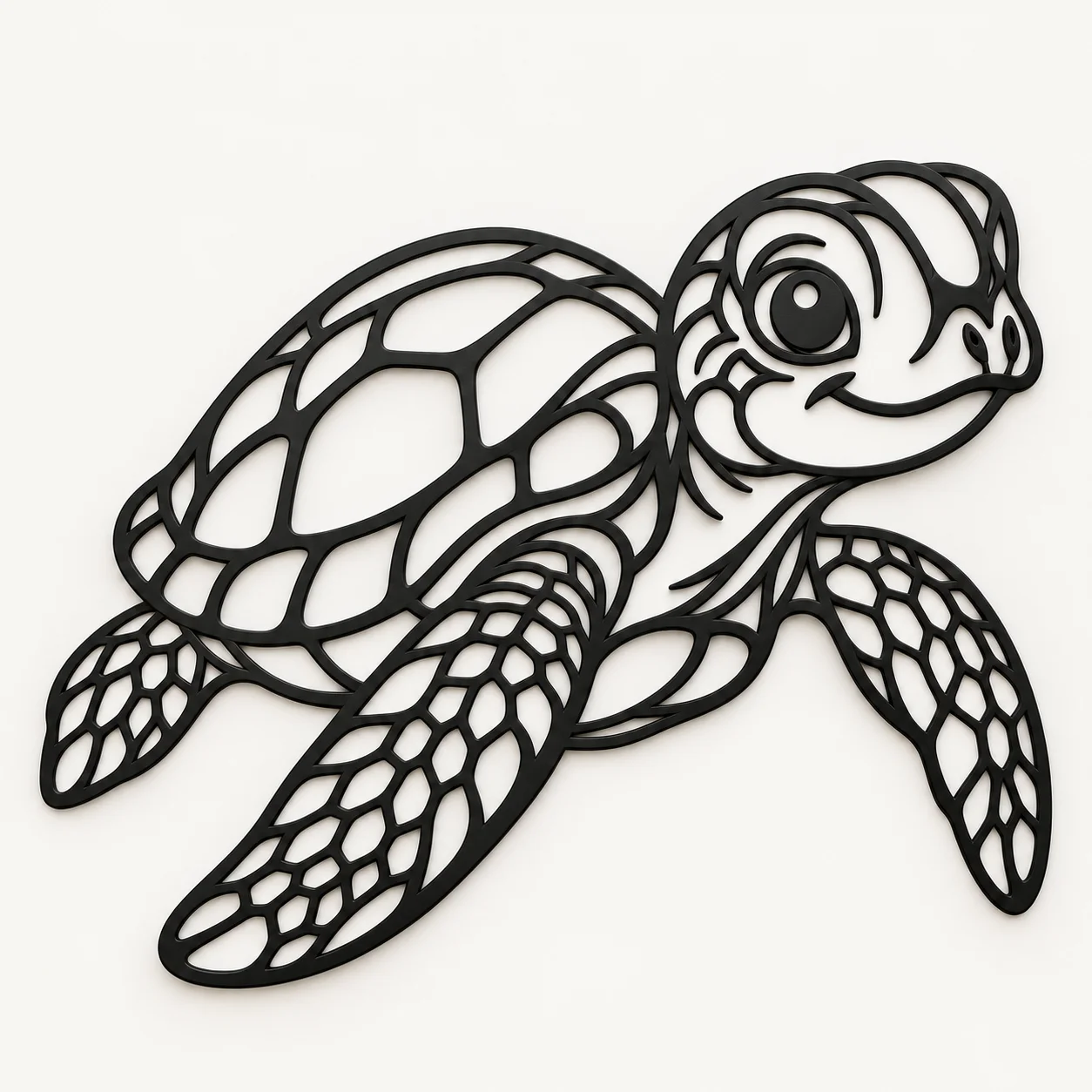 Décoration murale Tortue noire, vue principale