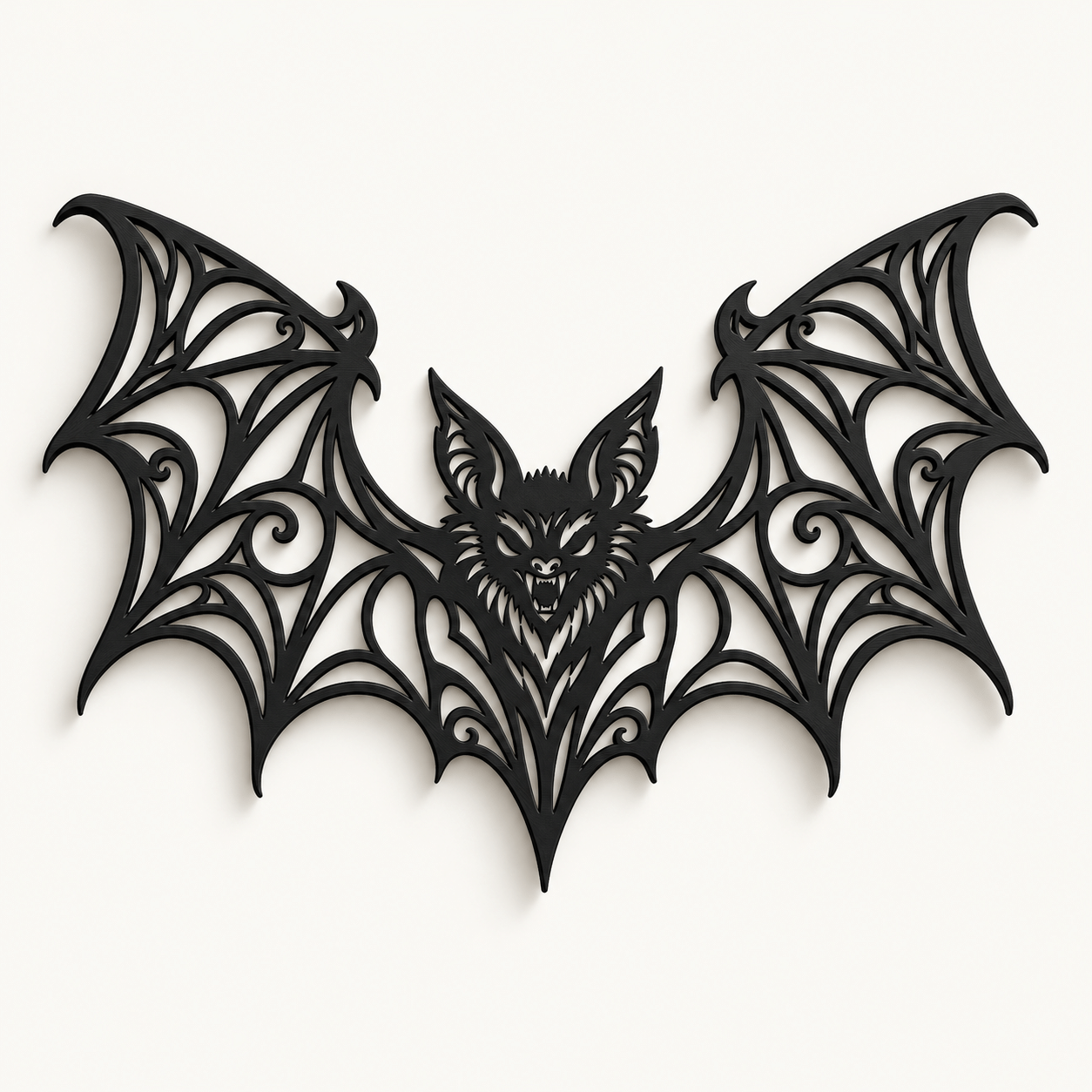 Décoration murale chauve-souris gothique noire, vue principale