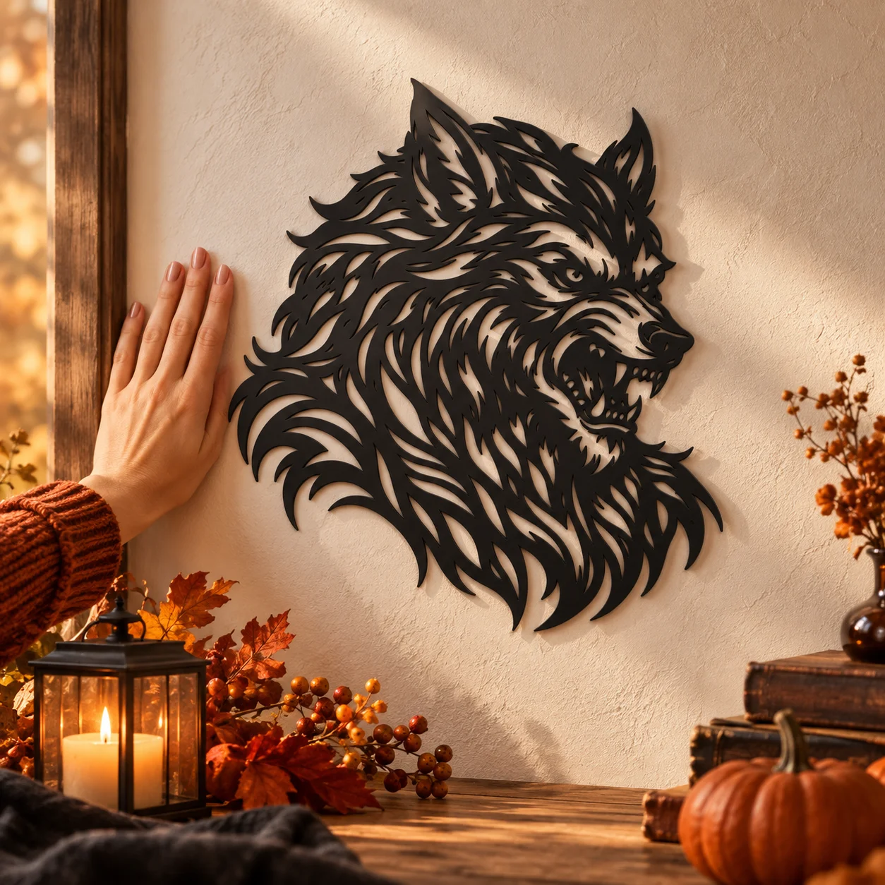 Décoration murale loup-garou, photographie de présentation 4