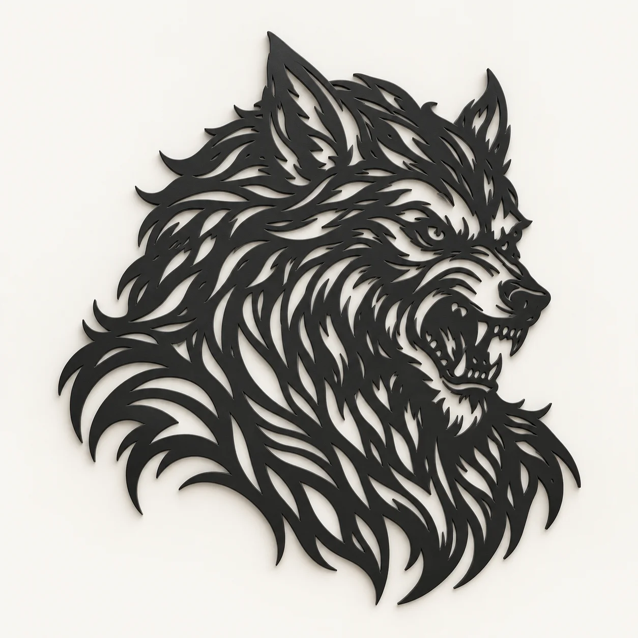 Décoration murale loup-garou noir, vue principale